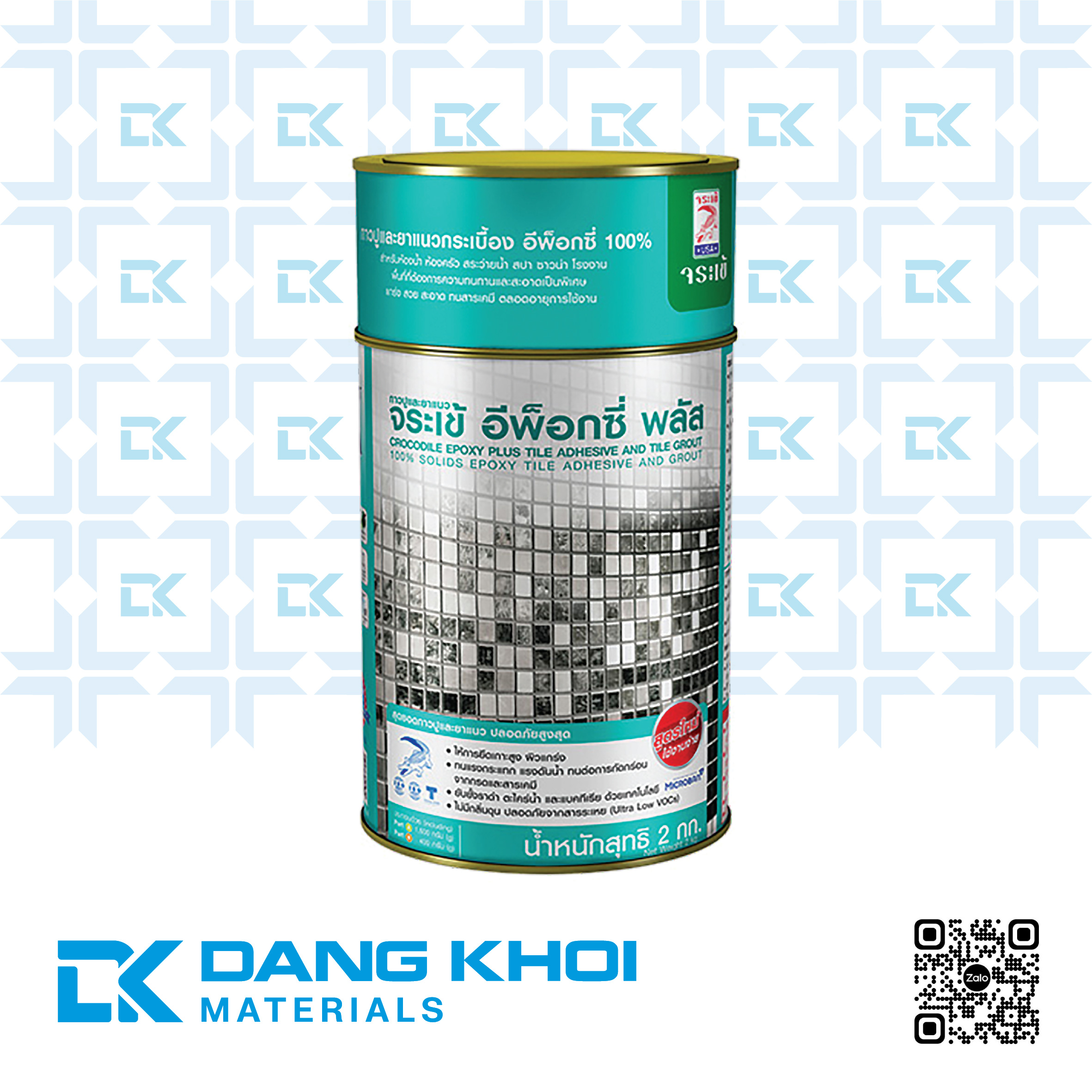 Keo chà ron và dán gạch Crocodile Epoxy Plus