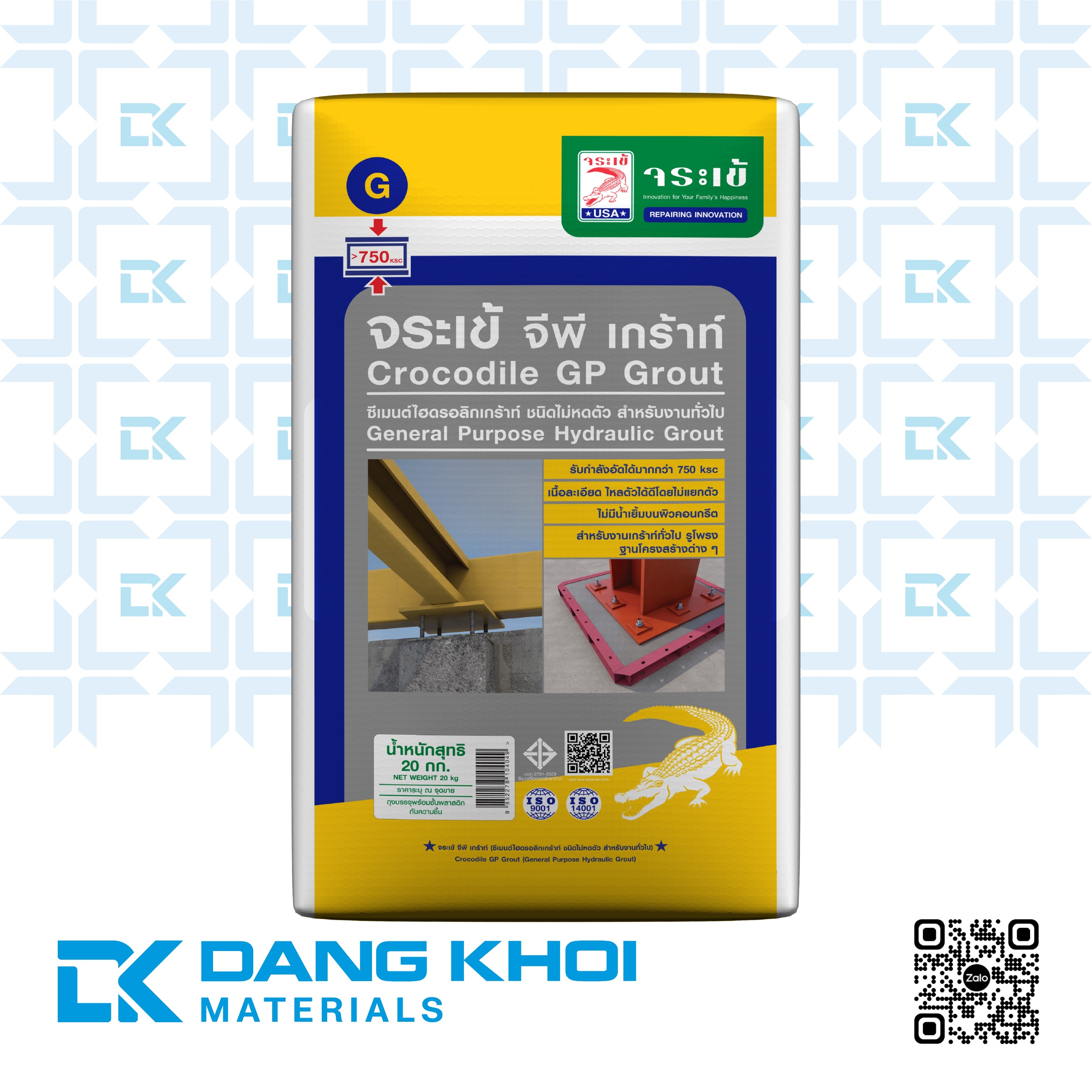 Vữa Rót Không Co Ngót Crocodile GP Grout