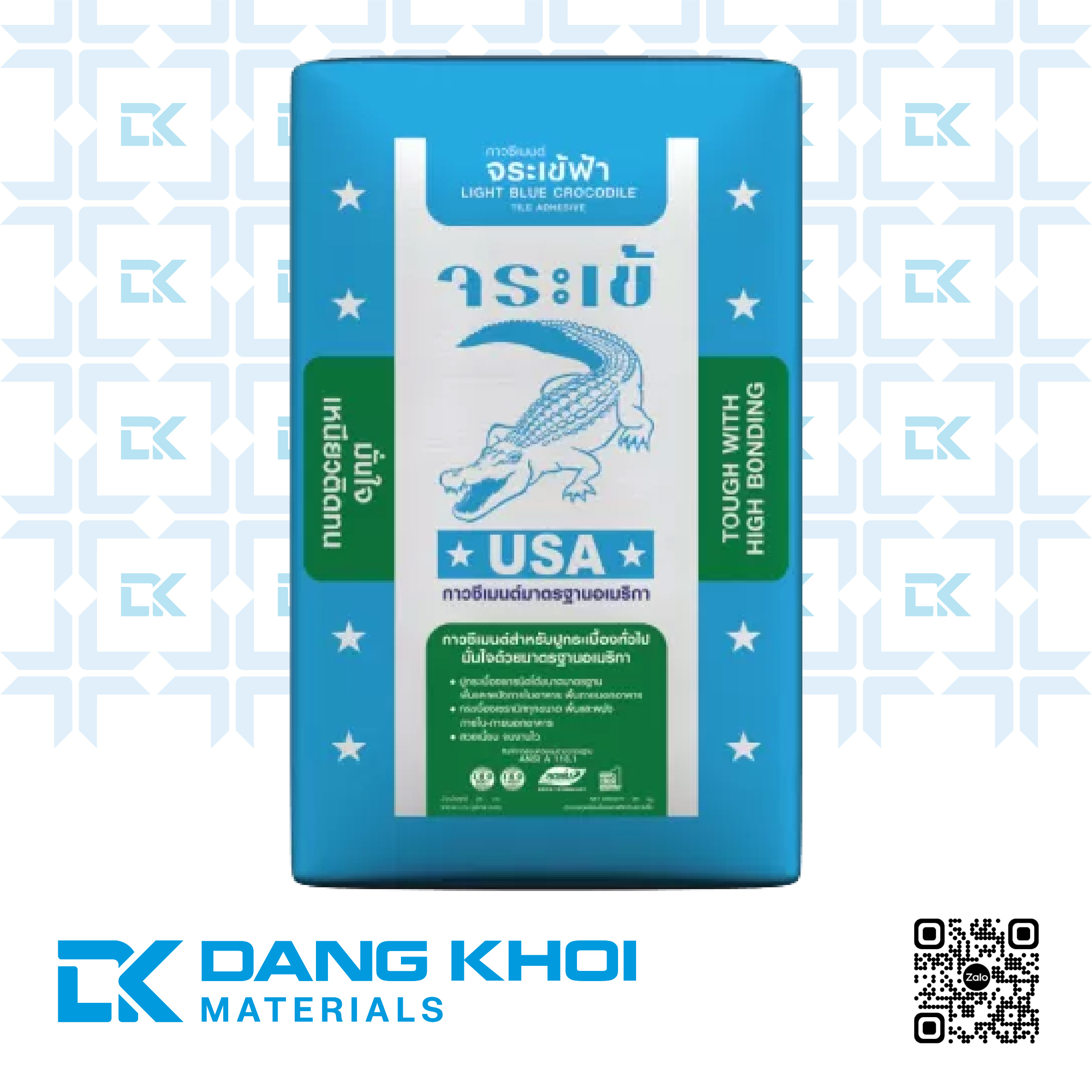 Keo dán gạch cá sấu Light Blue Crocodile