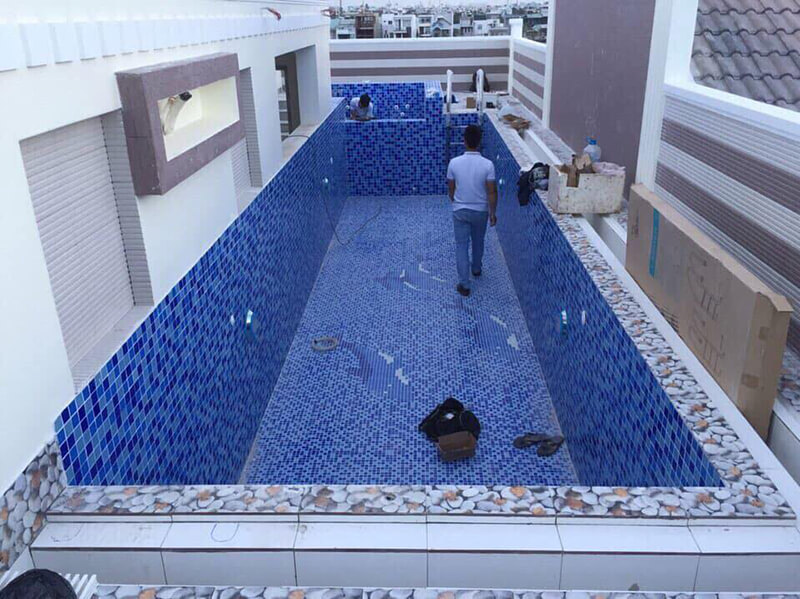 HƯỚNG DẪN THI CÔNG KEO DÁN GẠCH HỒ BƠI