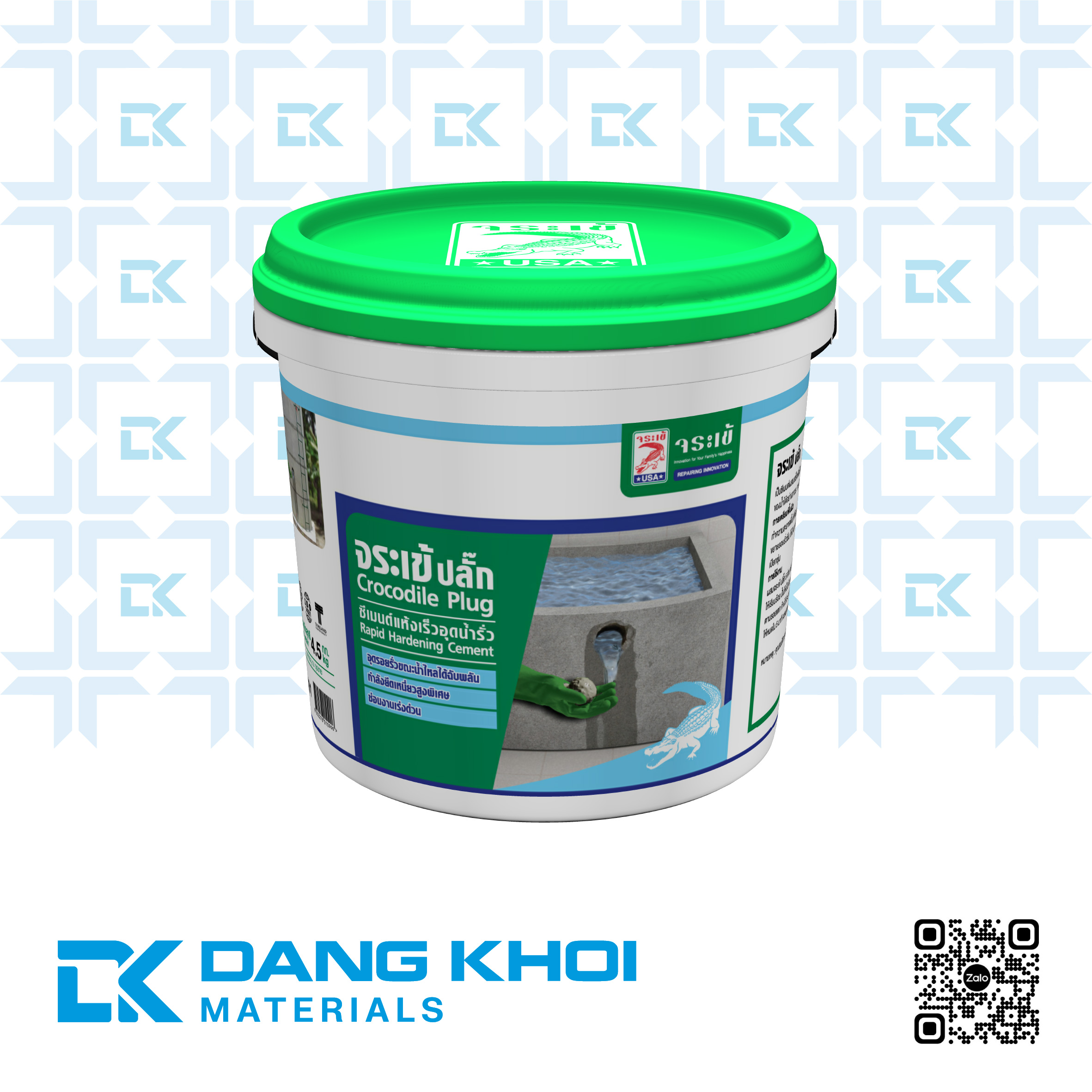 Vữa Trám Đóng Rắn Nhanh Crocodile Plug