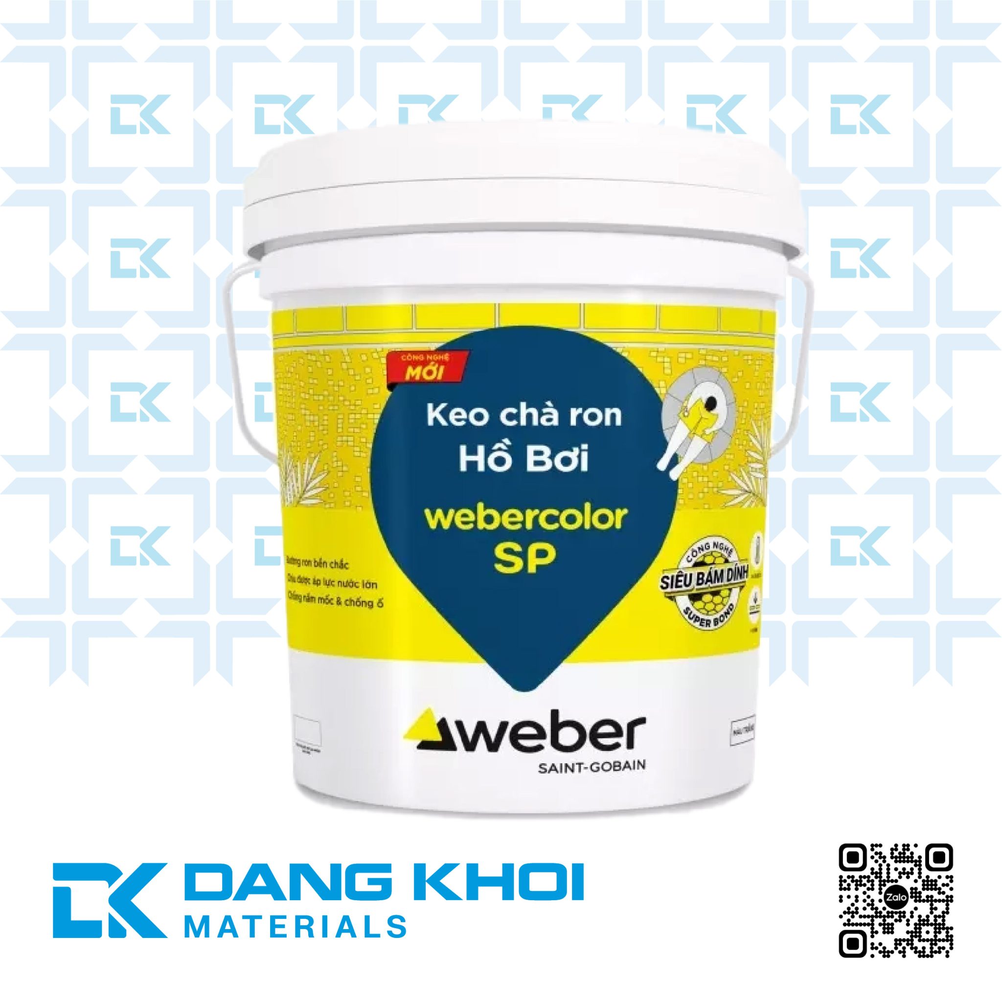Keo chà ron hồ bơi Weber Color SP
